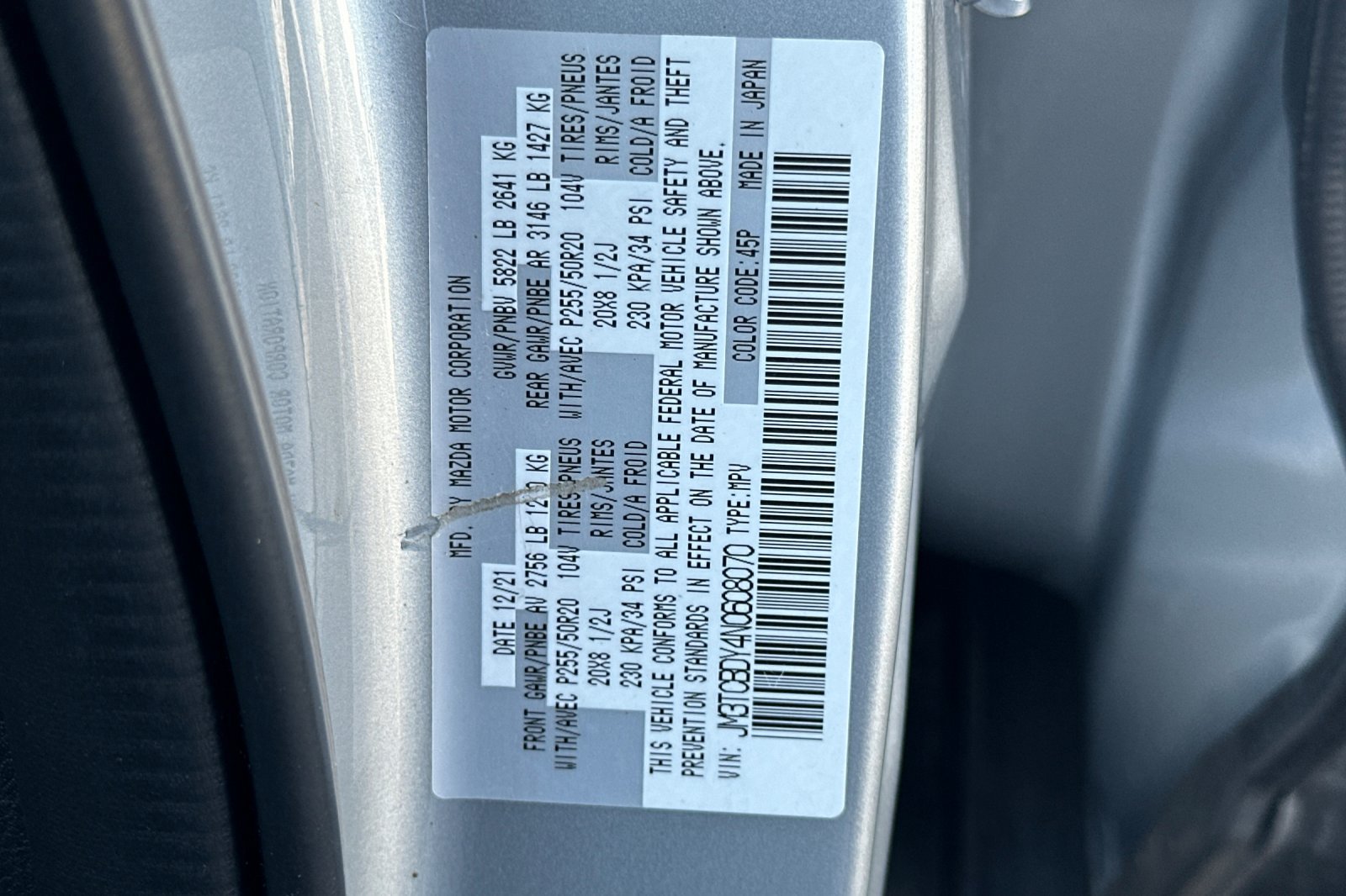 Used 2022 Sonic Silver Metallic Mazda Grand Touring image 31