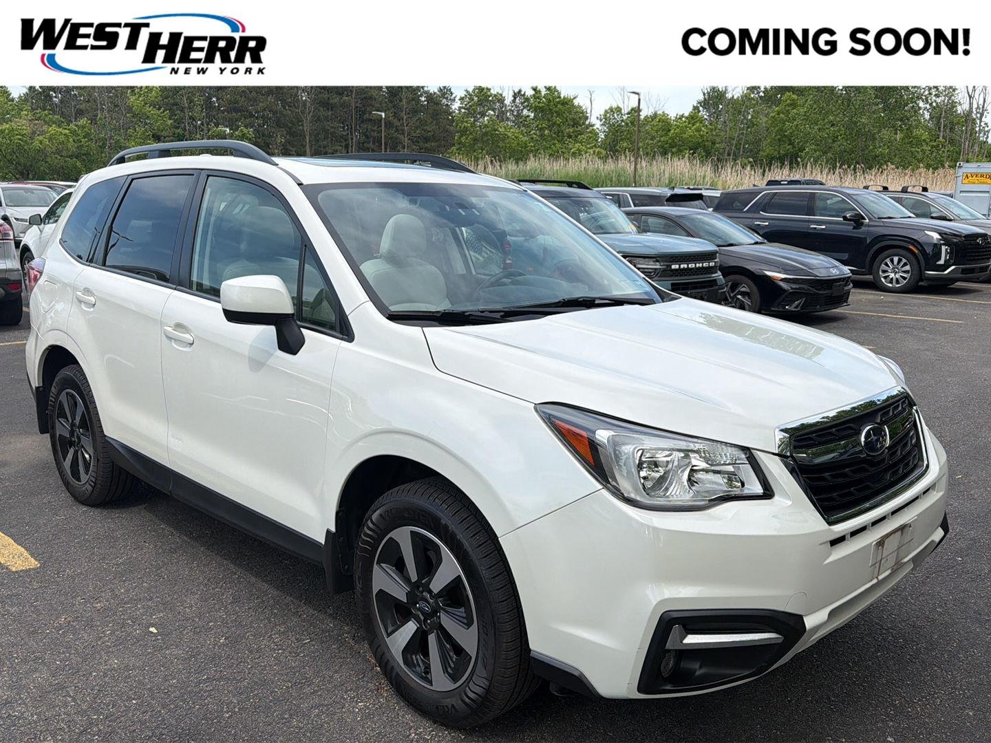 Used 2018 Crystal White Pearl Subaru Premium image 1