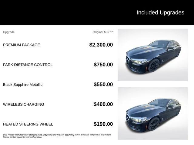 Used 2018 Black BMW 540i xDrive image 5