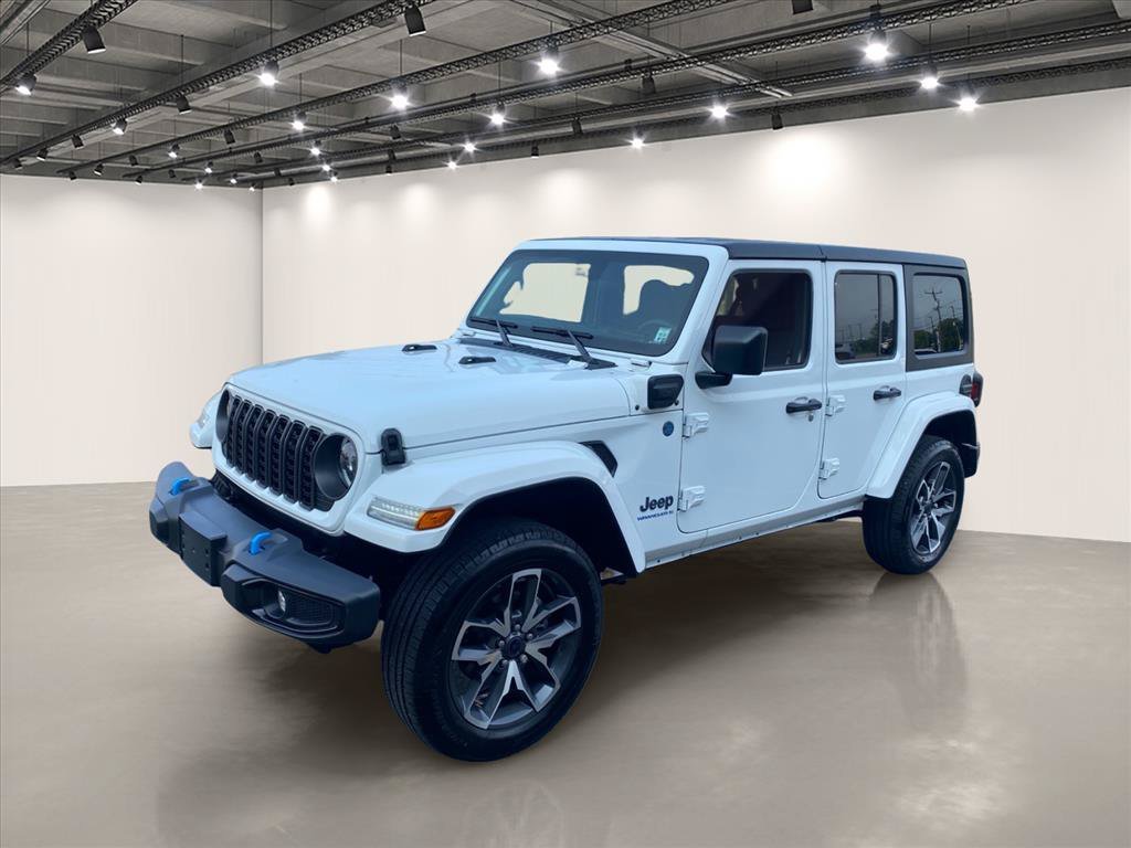 Used 2024 Bright White Clearcoat Jeep Sport S image 3
