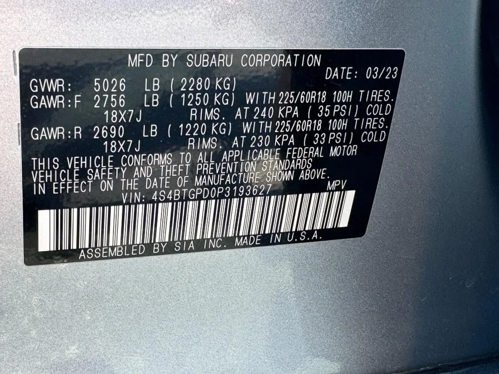 Used 2023 Silver Subaru Touring XT image 26