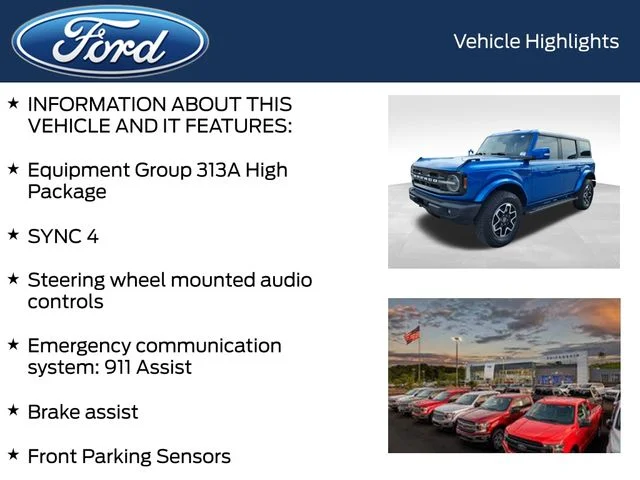 Used 2022 Blue Ford Outer Banks image 5