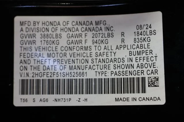 Used 2025 Black Honda Sport image 28