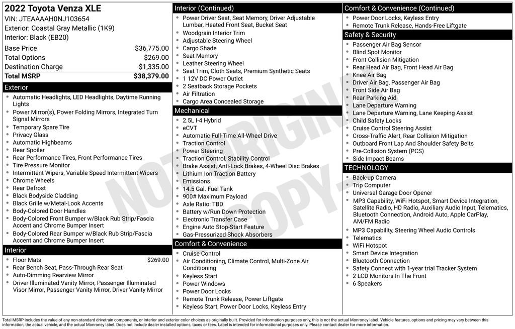 Certified Used 2022 Gray Toyota XLE image 25