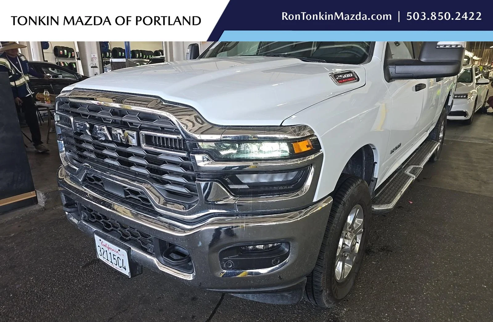 Used 2025 Bright White Clearcoat Ram Big Horn image 1