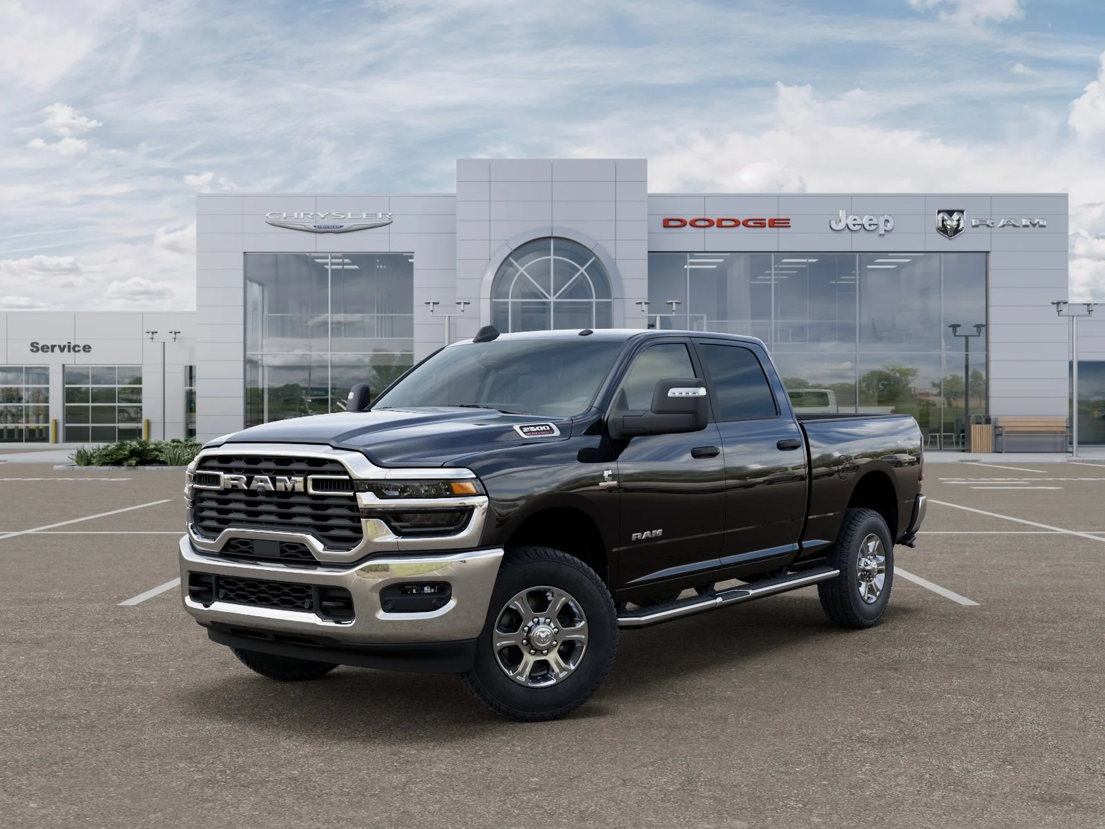New 2026 Diamond Black Crystal Pearl-Coat Exterior Paint RAM Big Horn image 27