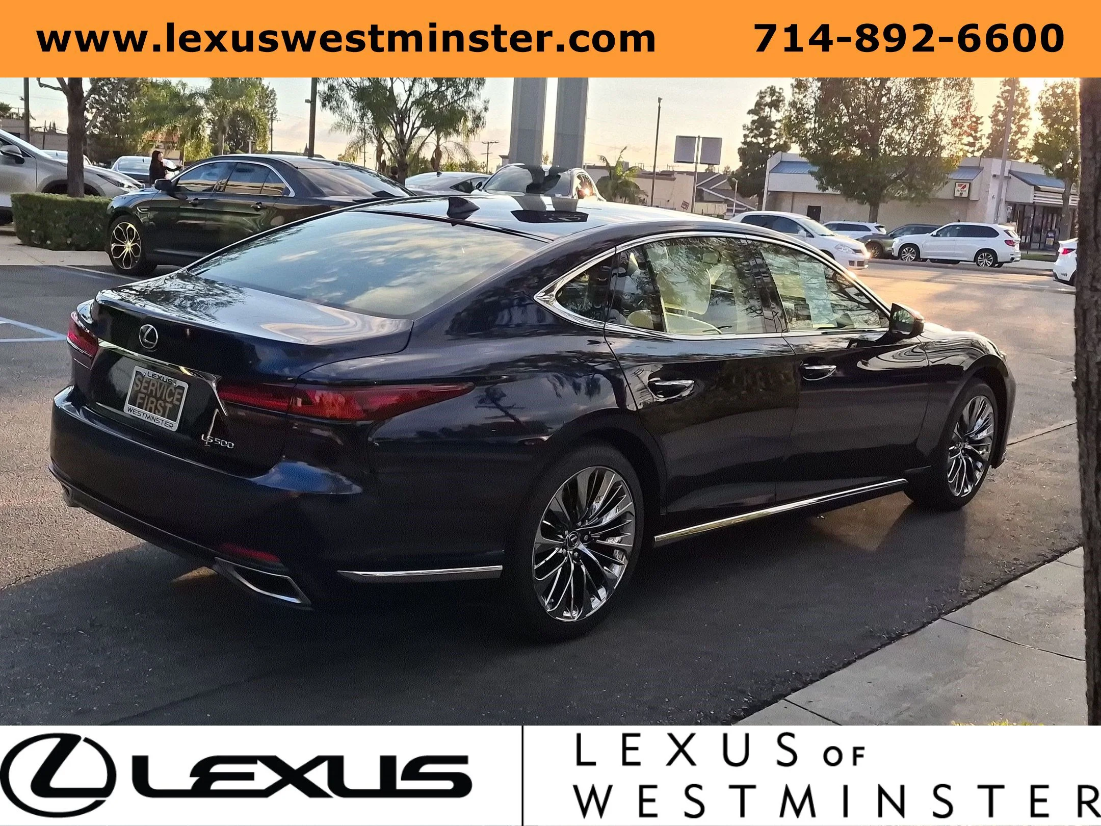 Certified Used 2021 Blue Lexus LS 500 image 8