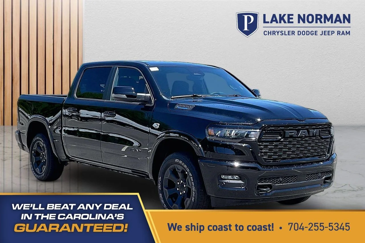 New 2026 Diamond Black Crystal Pearl-Coat Exterior Paint RAM Big Horn/Lone Star image 1