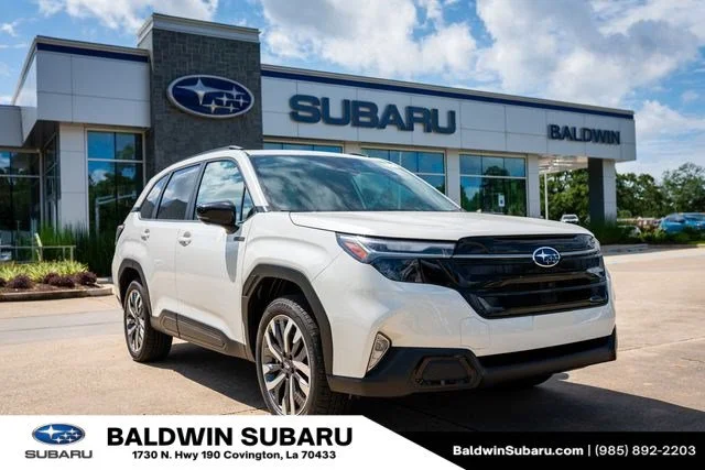 New 2026 Crystal White Pearl Subaru Touring Hybrid image 1