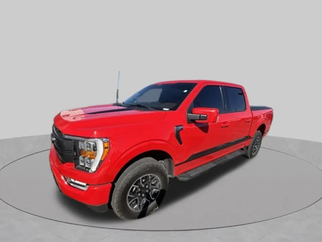 Used 2021 Red Ford Lariat image 1