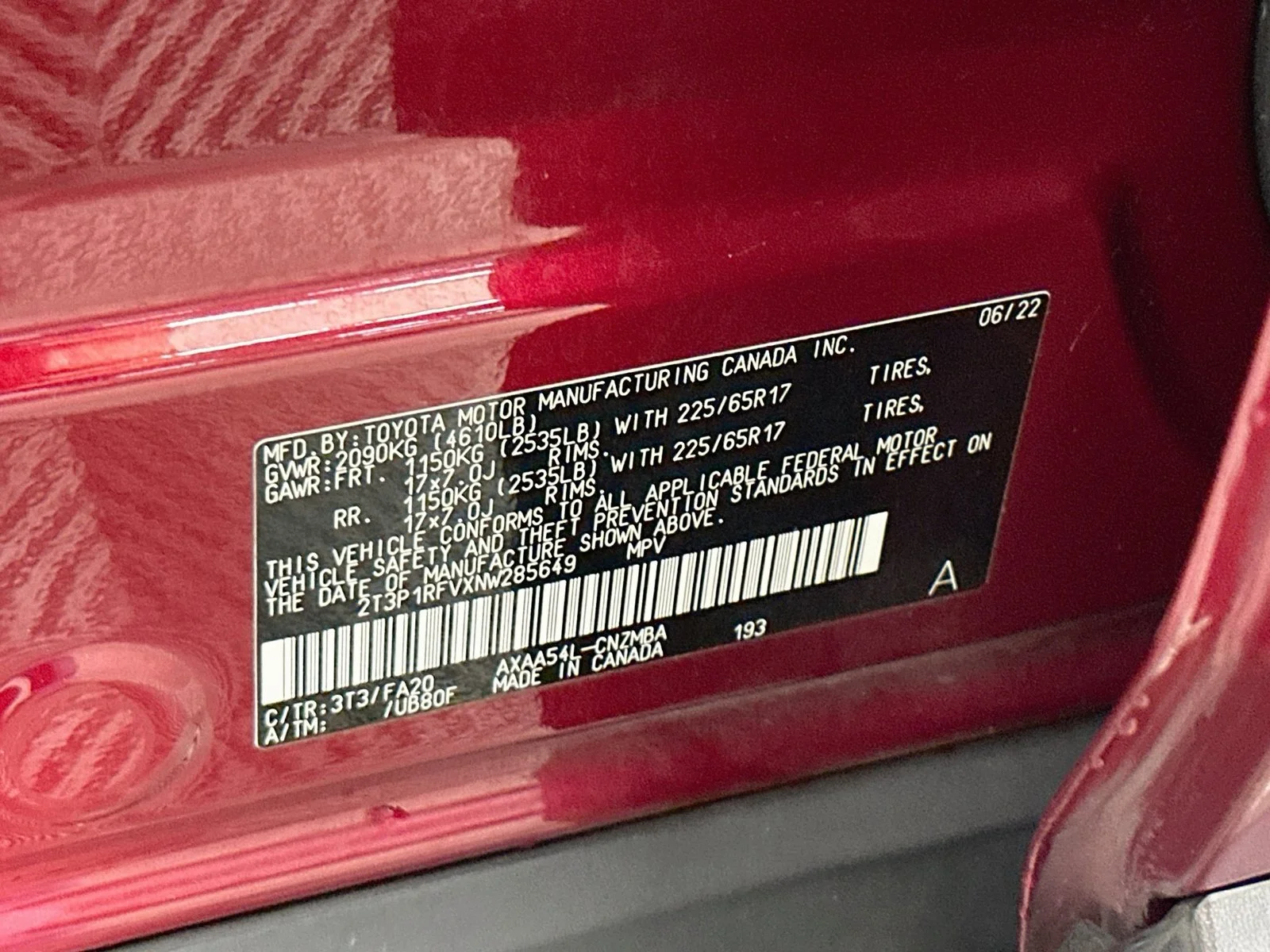 Used 2022 Red Toyota XLE image 33