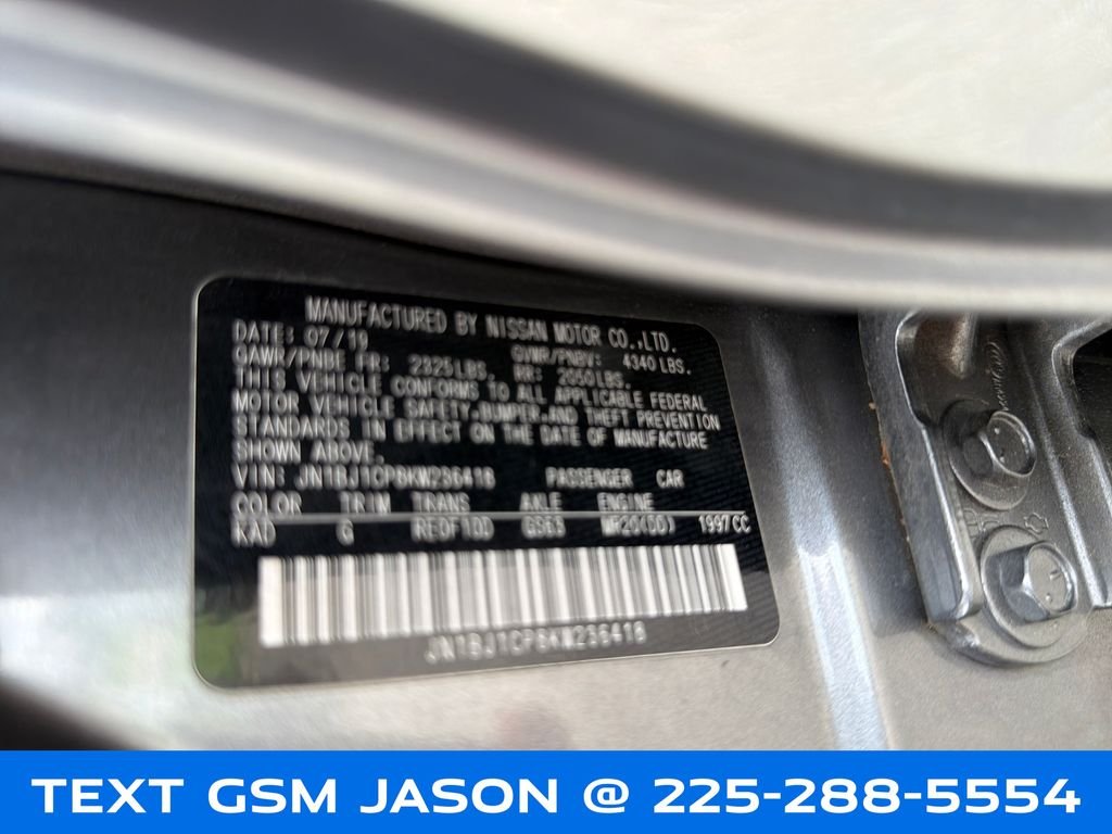 Used 2019 Gray Nissan SL image 33