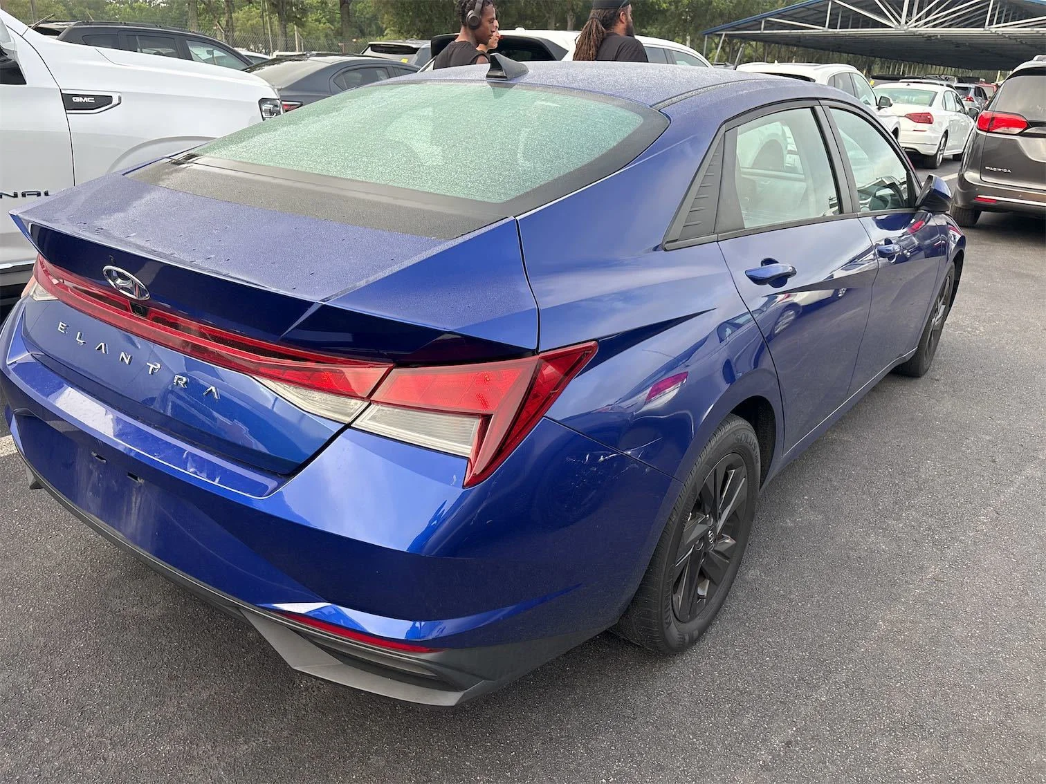 Used 2021 Intense Blue Hyundai SEL image 2