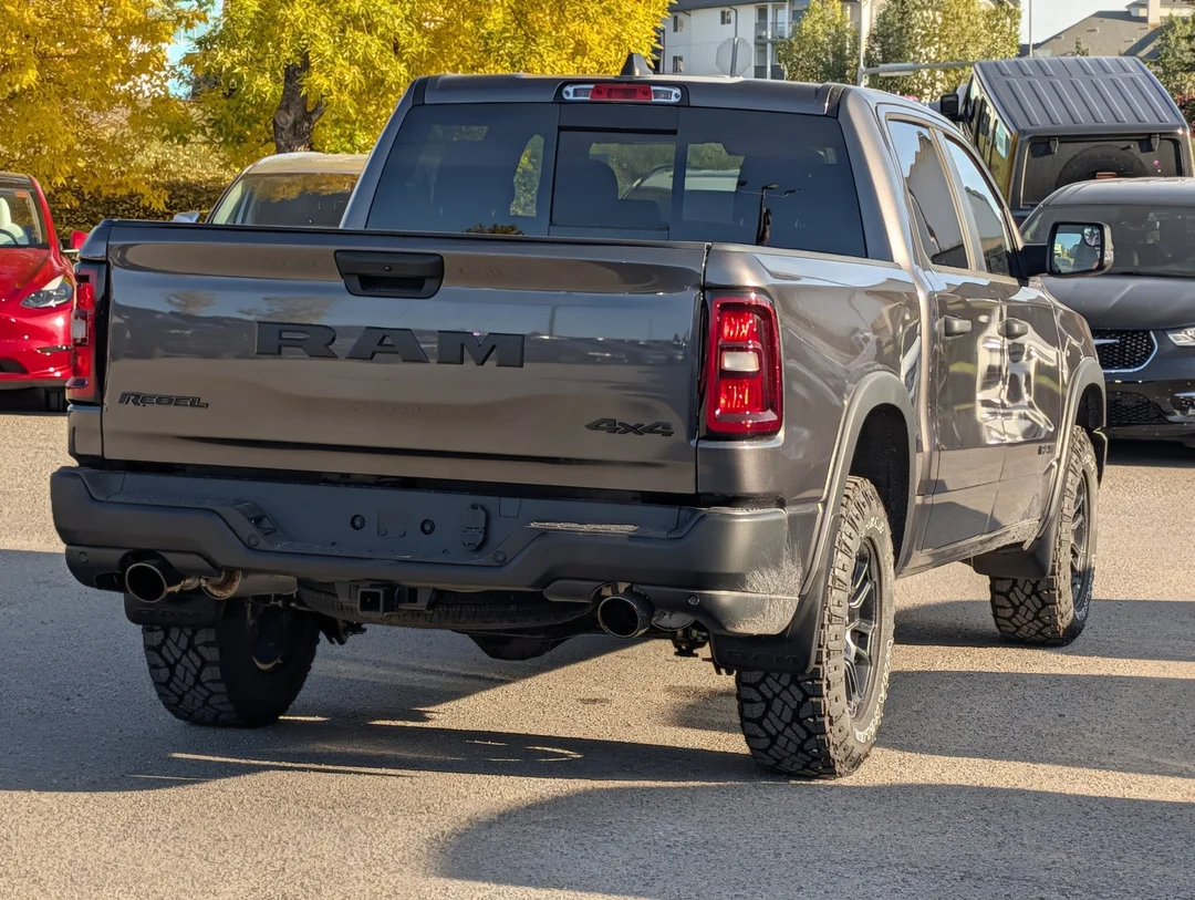 New 2026 Grey RAM Rebel - - 4x4 - All-Terrain Tires - Heated Front Seats - Trailer Brake Control & More! image 8