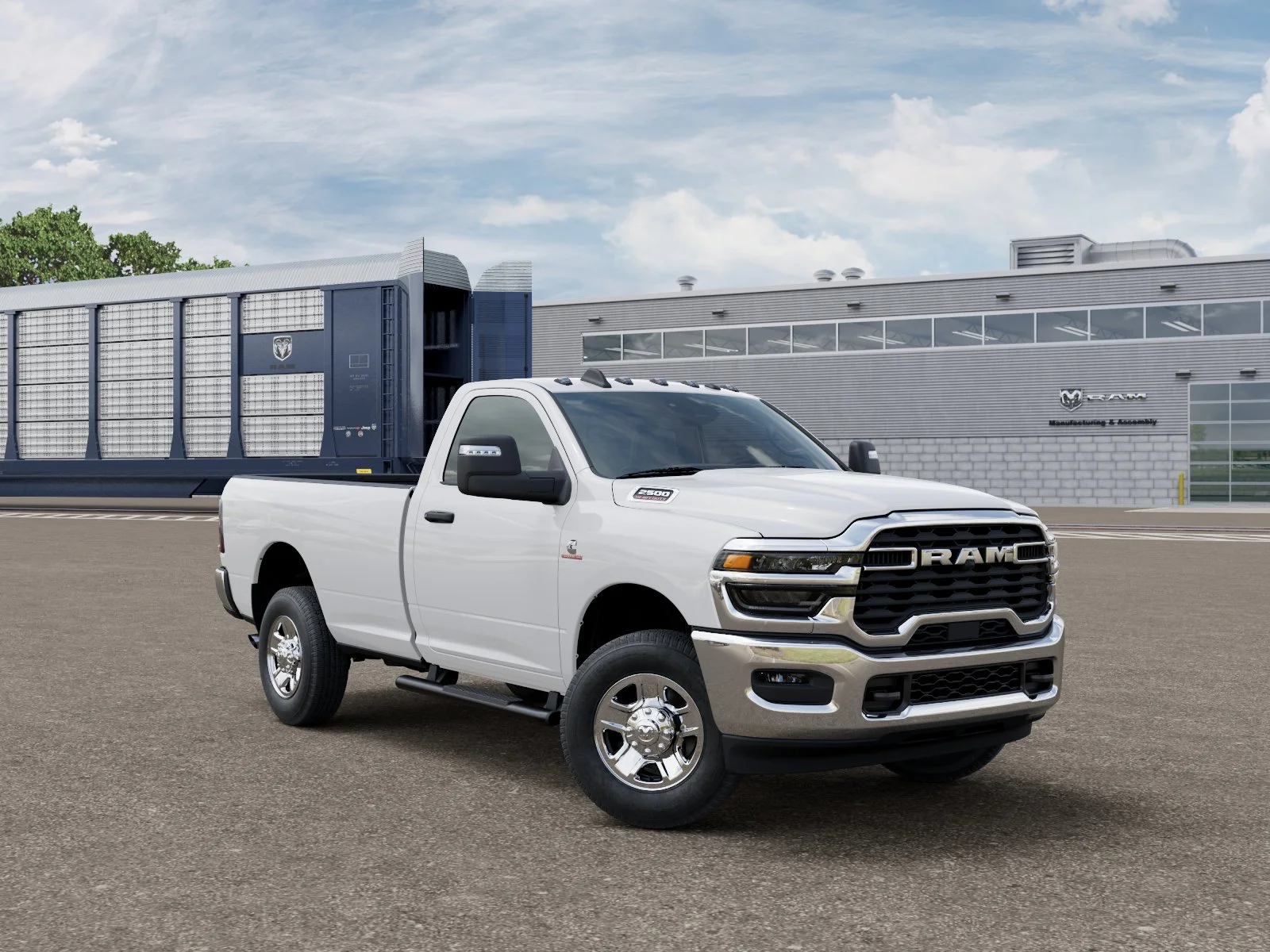New 2026 Bright White Clear-Coat Exterior Paint RAM TRADESMAN image 3