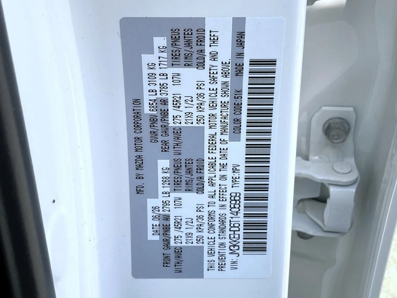 New 2026 Rhodium White Premium Mazda 3.3 Turbo Premium Plus AWD image 29