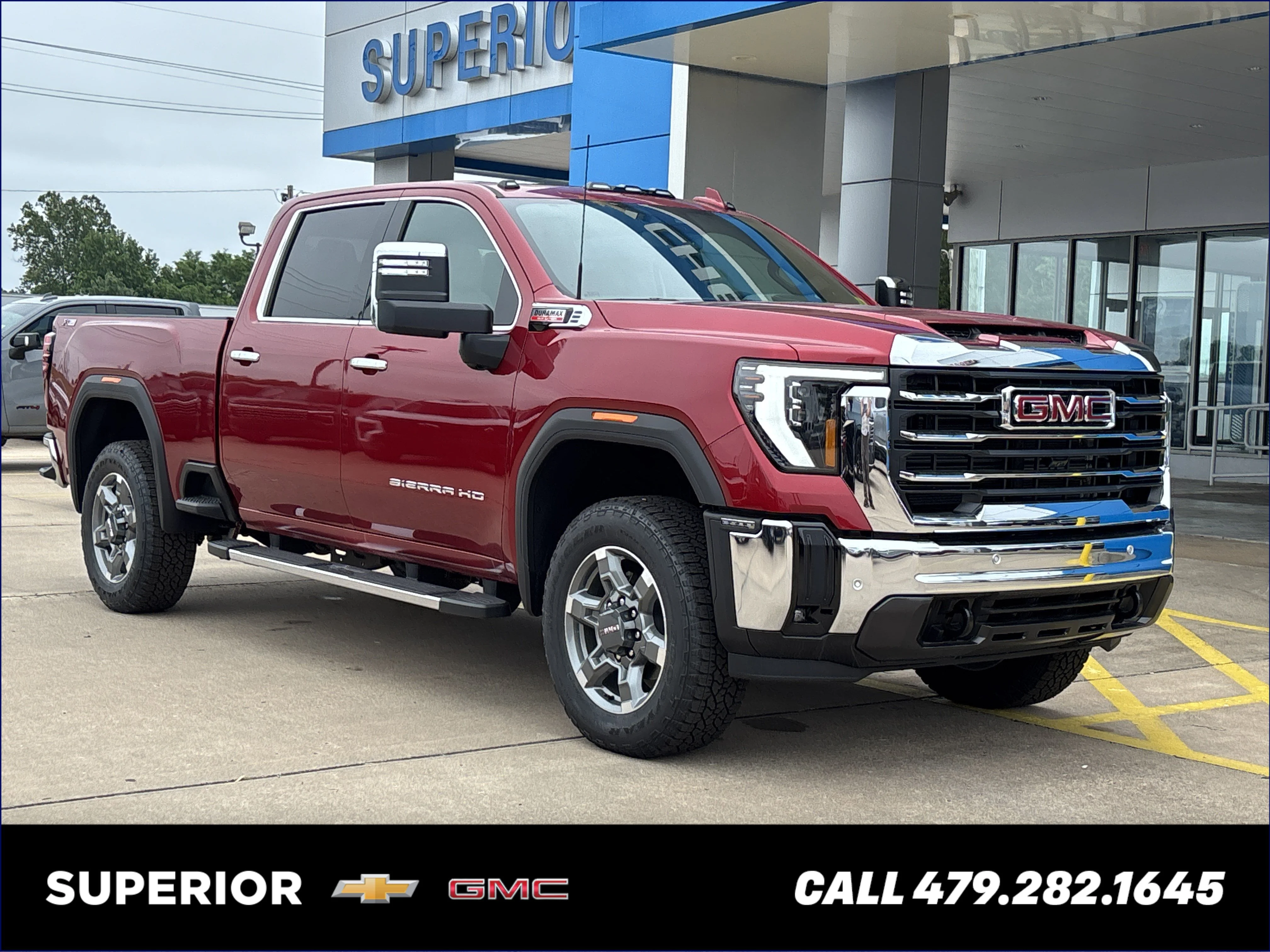 New 2026 Volcanic Red Tintcoat GMC SLT image 1