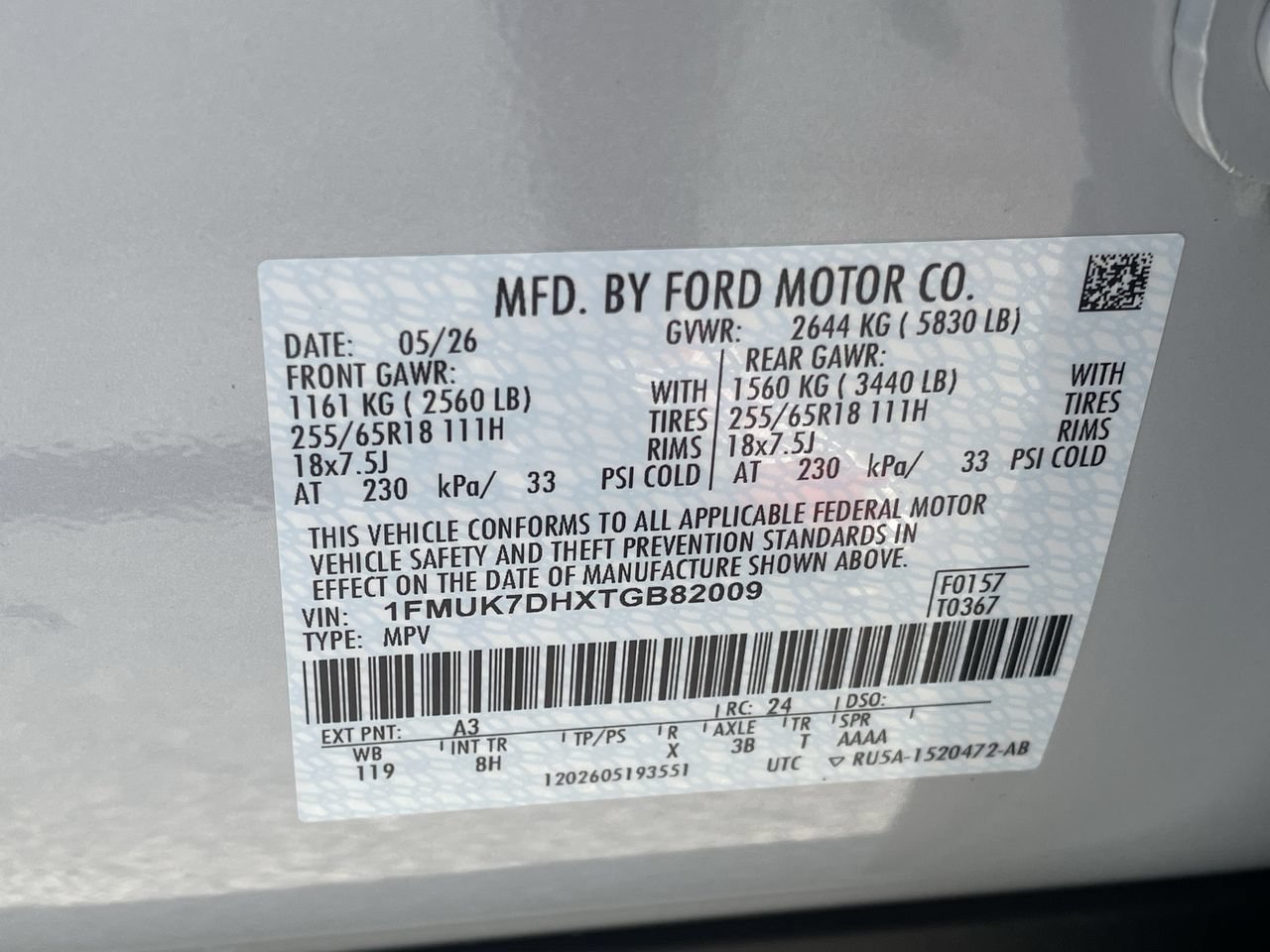 New 2026 Space White Metallic Ford Active image 33