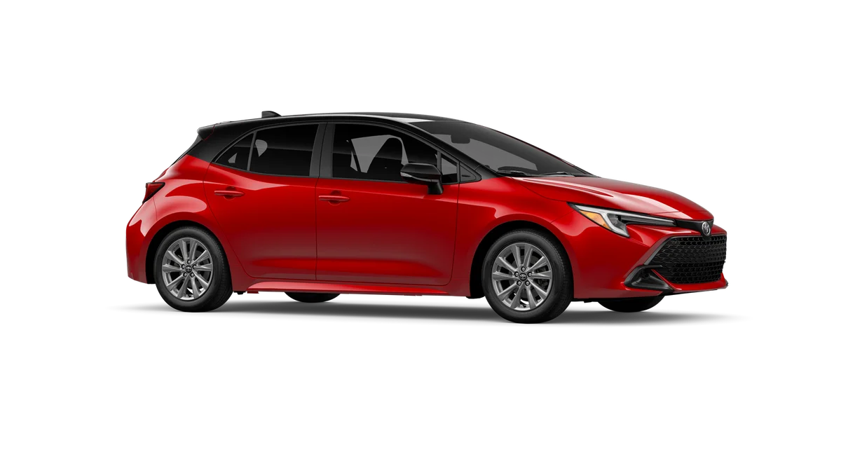New 2027 Finish Line Red with Black roof Toyota SE image 13