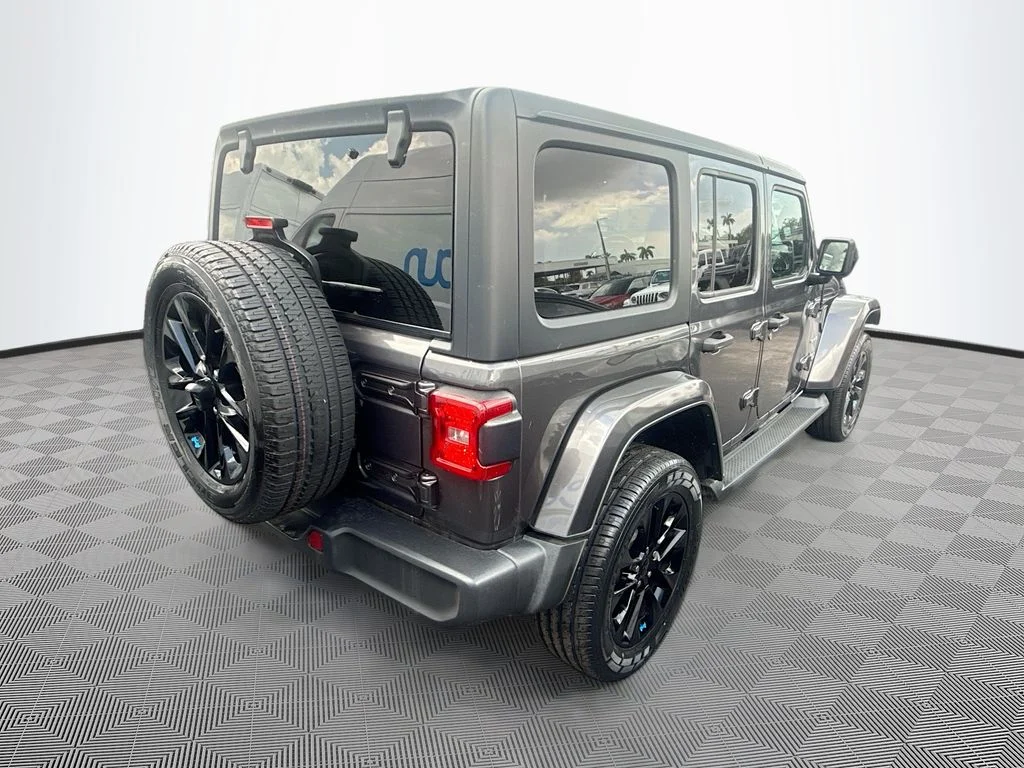 Used 2022 Gray Jeep Unlimited Sahara 4xe image 6