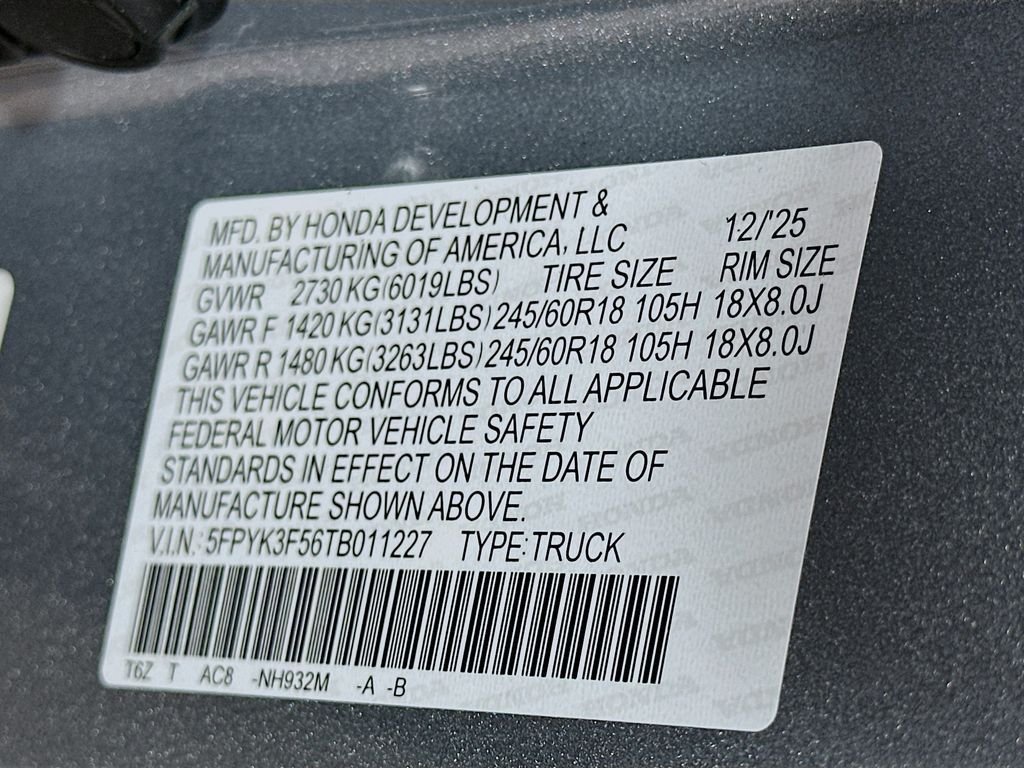 2026 Honda Ridgeline RTL - Photo 23