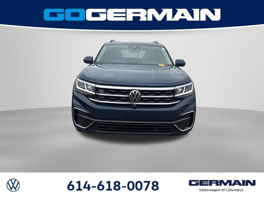 Used 2021 Blue Metallic Volkswagen 3.6L V6 SEL Premium R-Line image 13