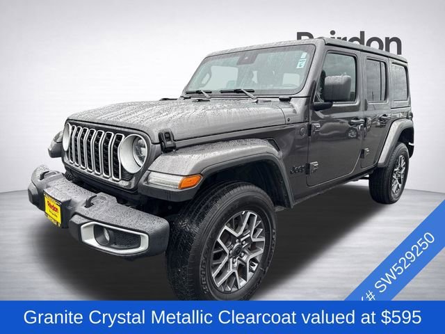 Used 2025 Granite Crystal Metallic Clearcoat Jeep Sahara image 3