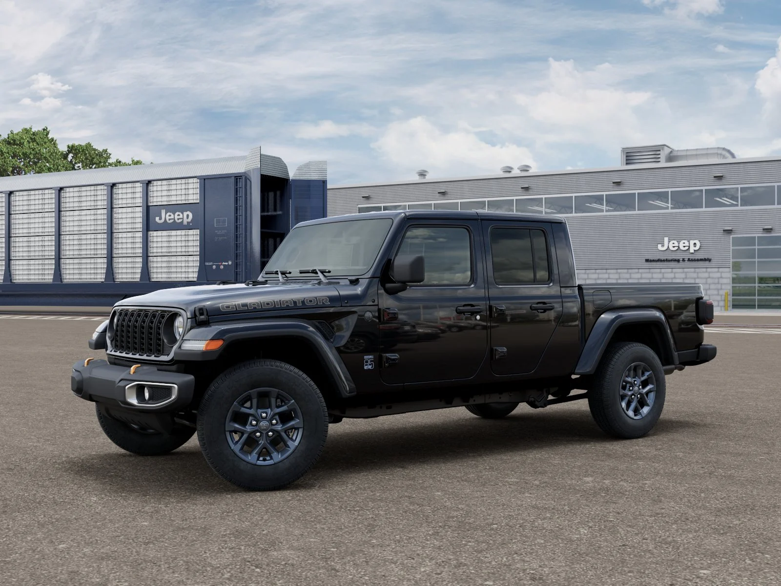 New 2026 Black Clear-Coat Exterior Paint Jeep 85th Anniversary Edition image 1