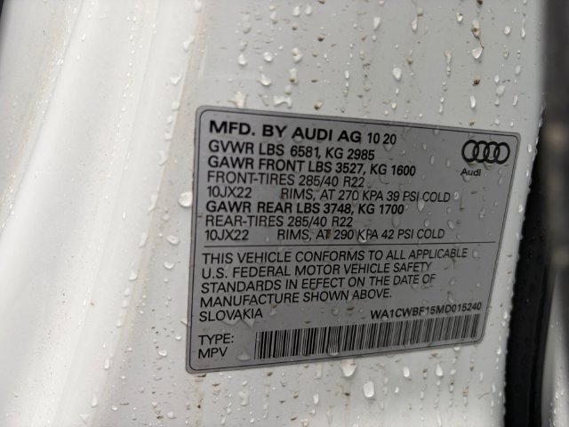 Used 2021 White Audi 4.0T Prestige image 25