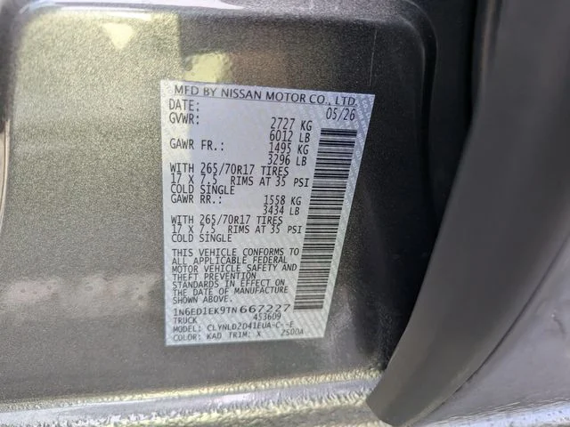 New 2026 Gun Metallic Nissan Crew Cab PRO-4X® image 34