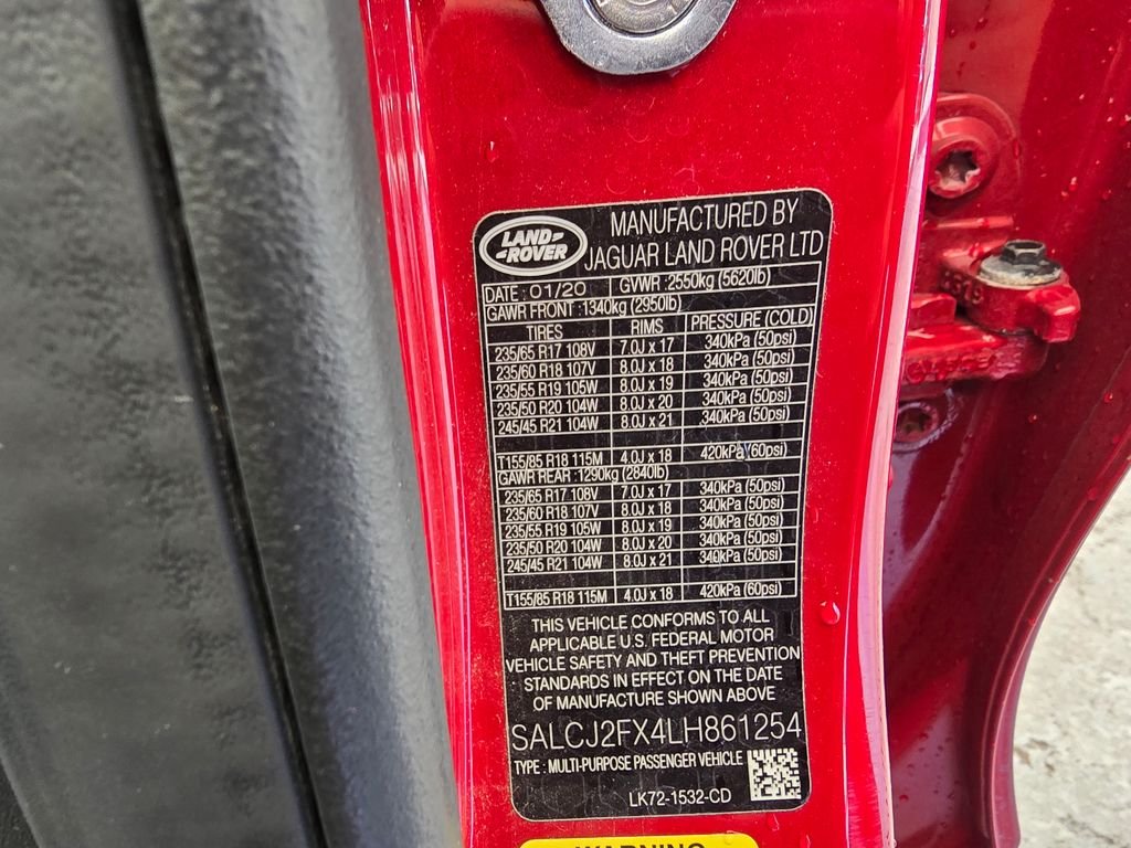 Used 2020 Firenze Red Metallic Land Rover S image 20