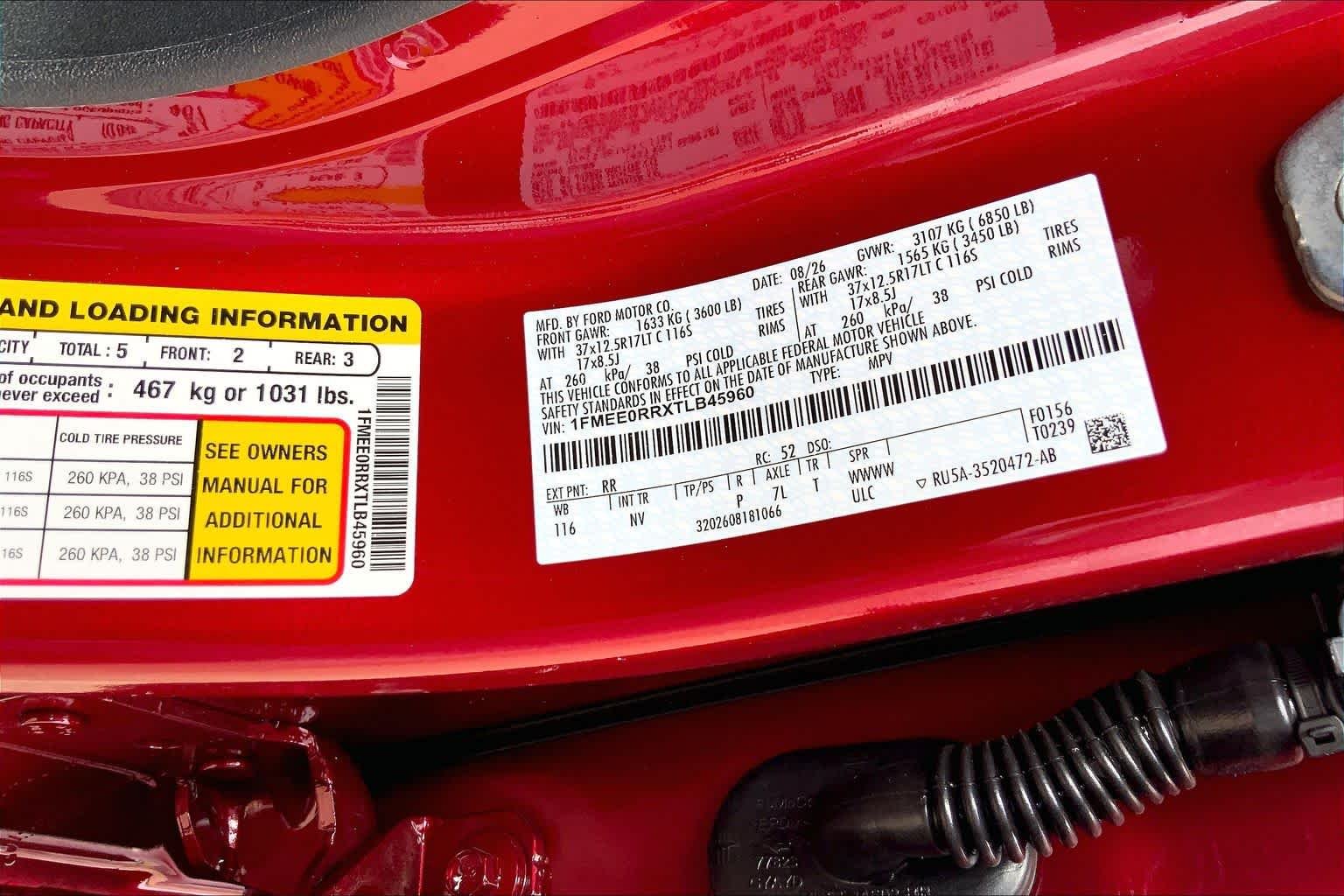 New 2026 Ruby Red Metallic Tinted Clearcoat Ford Raptor® image 21