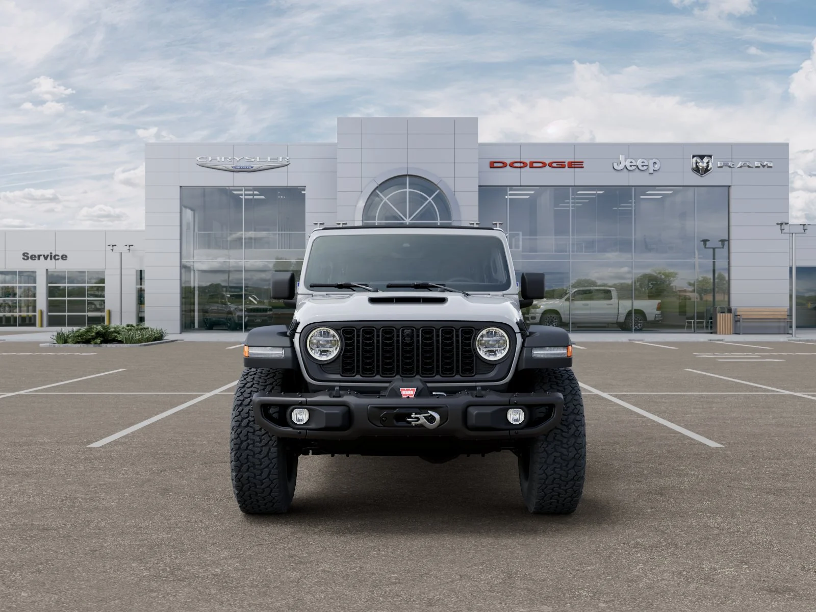 New 2026 Bright White Clear-Coat Exterior Paint Jeep Rubicon 392 image 106