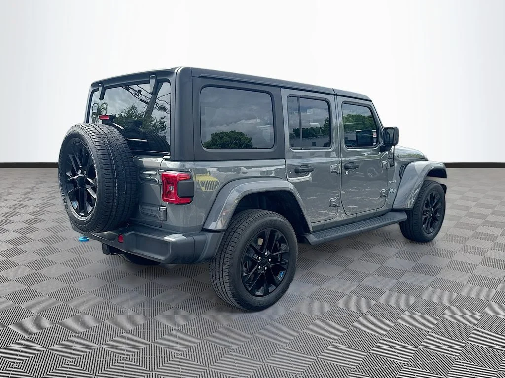 Used 2023 Gray Jeep Sahara 4xe image 6