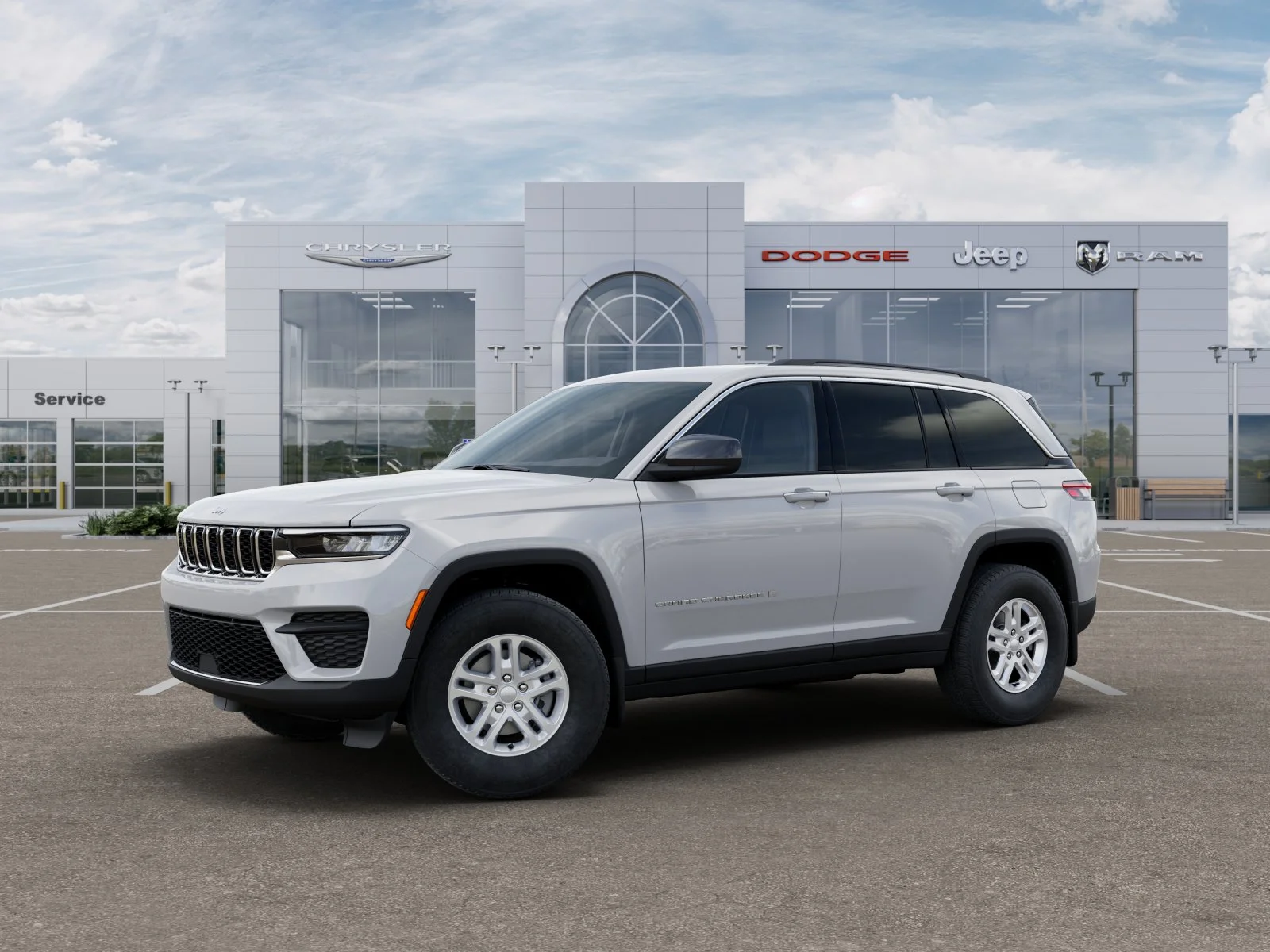 New 2025 Bright White Clear-Coat Exterior Paint Jeep Laredo image 34