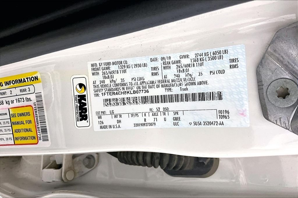 Used 2019 White Ford Lariat image 4