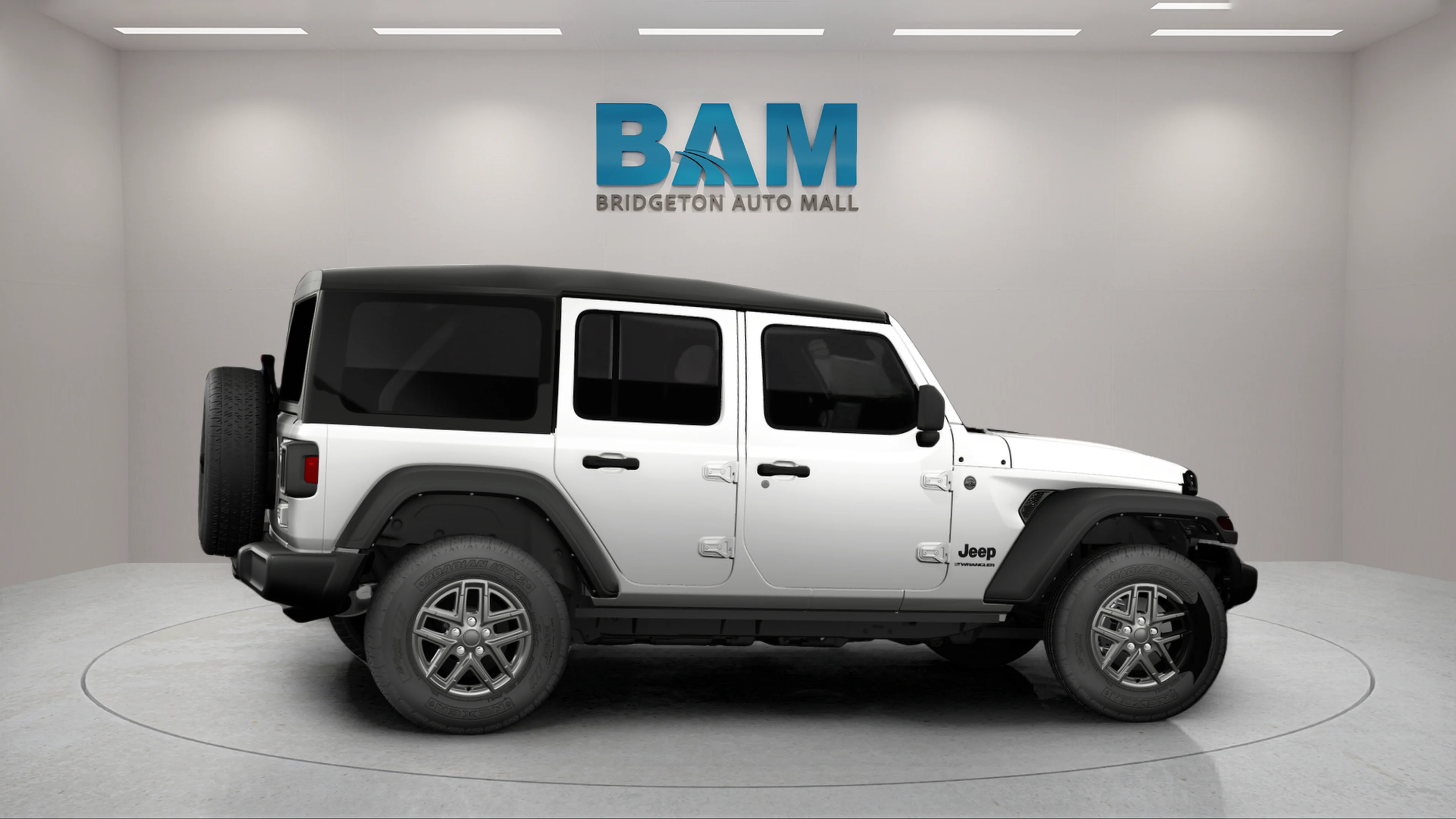 New 2026 Bright White Clear-Coat Exterior Paint Jeep Sport S image 3