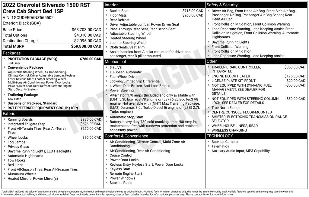 Used 2022 Black Chevrolet RST image 3