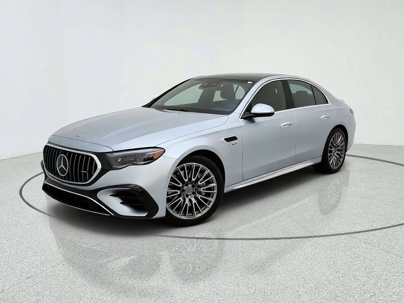 Certified Used 2025 Cirrus Silver Metallic Mercedes-Benz AMG® E 53 E image 1