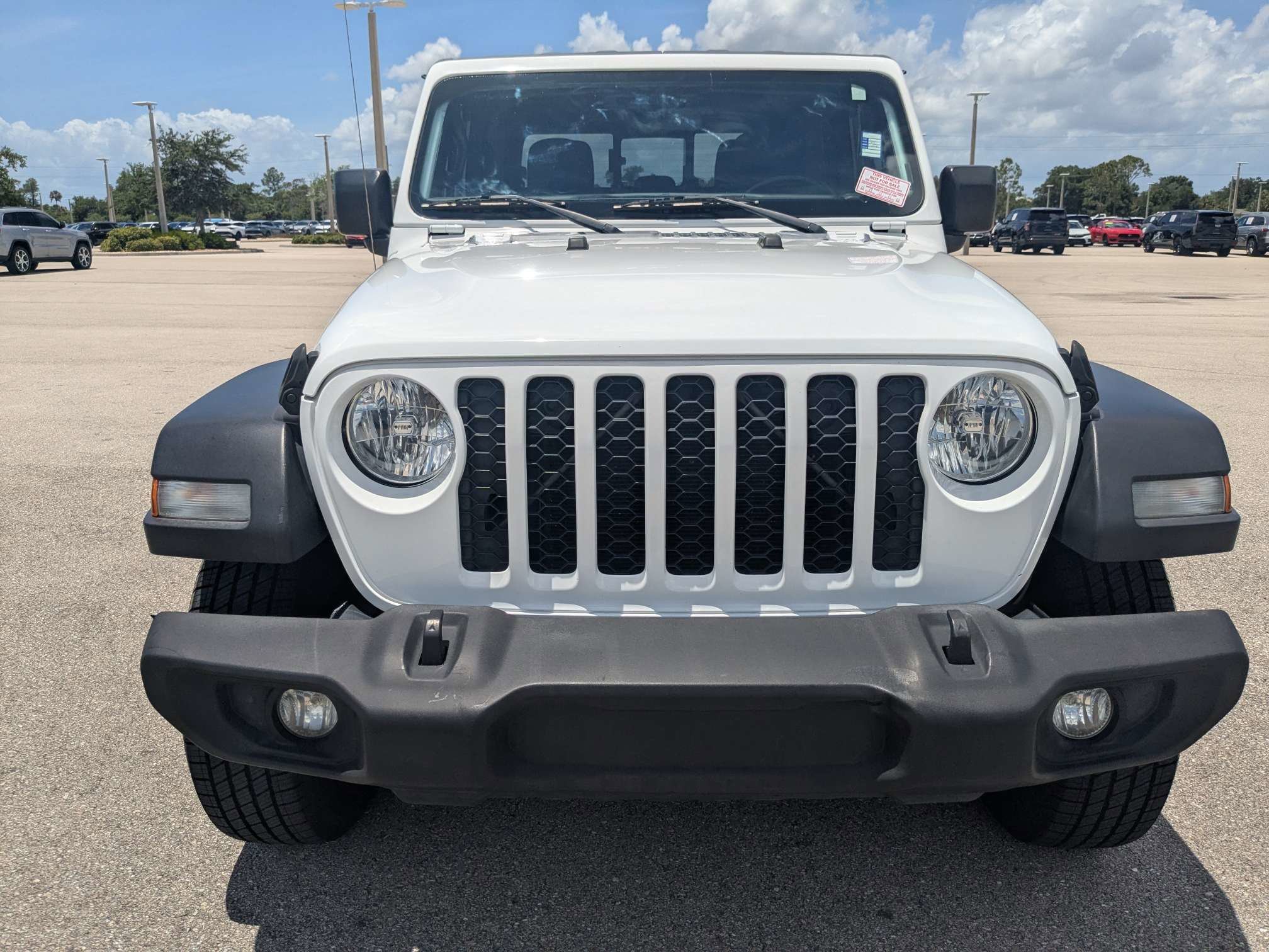 Used 2020 Bright White Clearcoat Jeep Sport S image 3