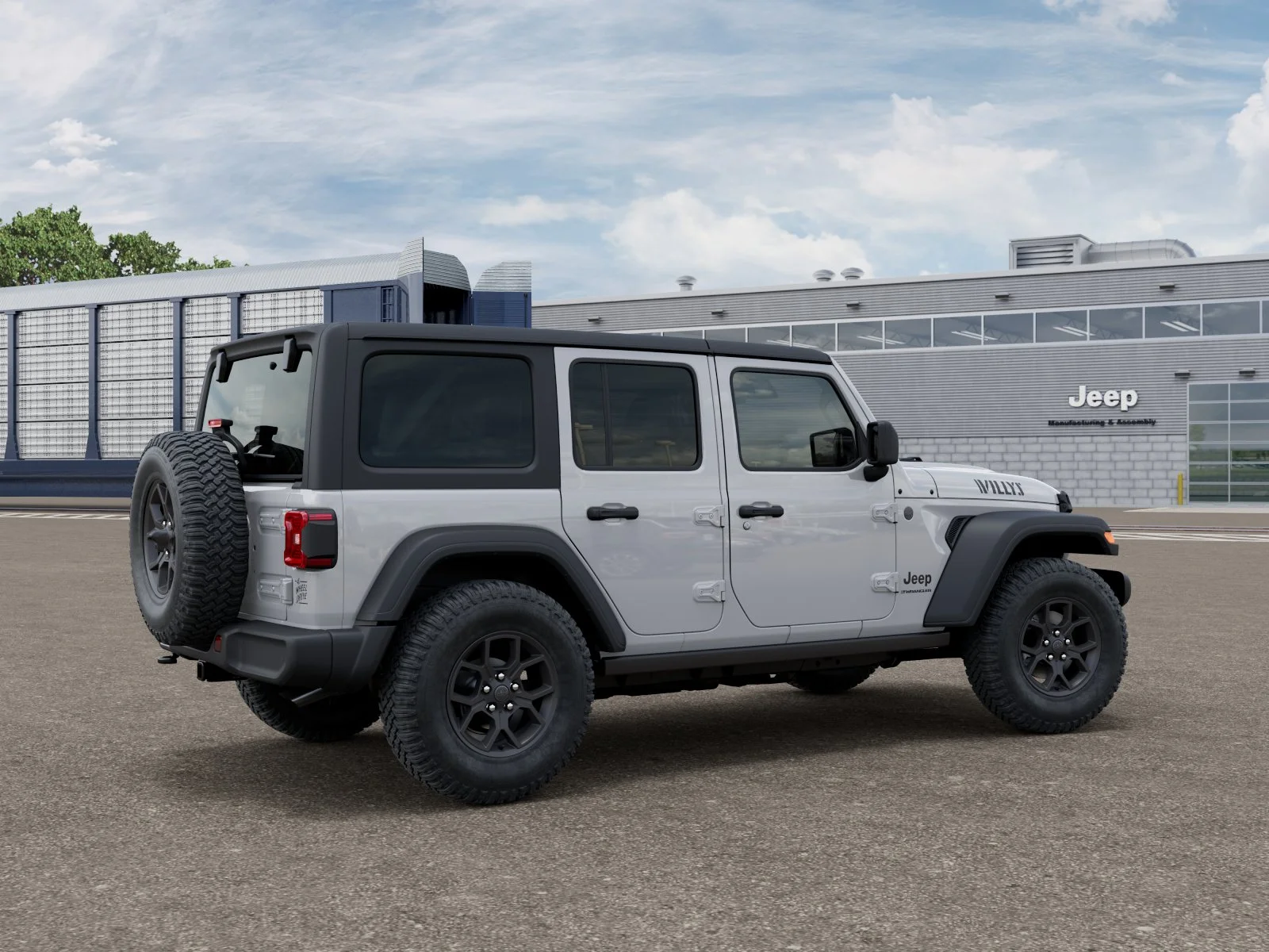 New 2026 Bright White Clear-Coat Exterior Paint Jeep Willys image 4