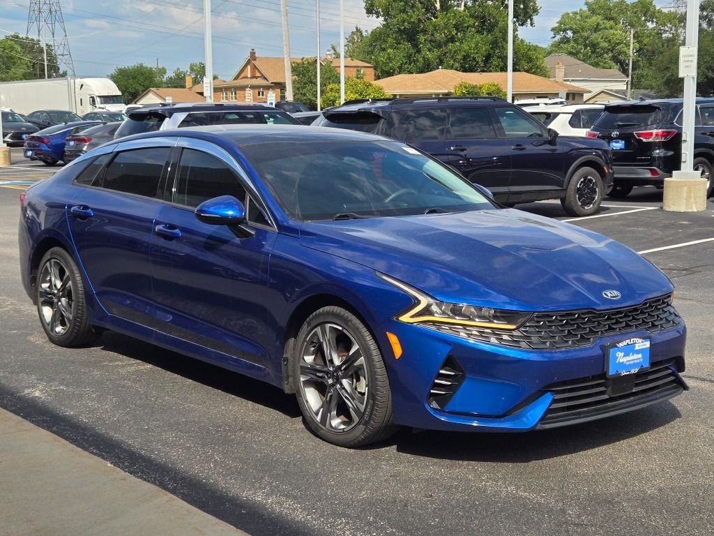 Used 2021 Sapphire Blue Kia EX image 3