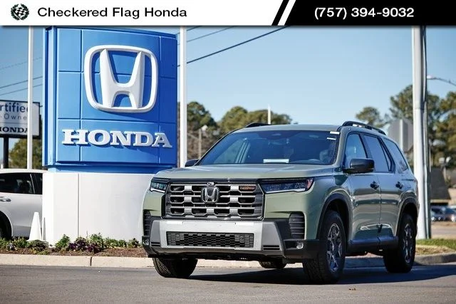 New 2026 Ash Green Metallic Honda TrailSport image 1