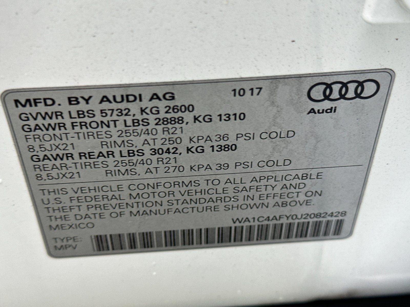 Used 2018 Ibis White Audi 3.0T Prestige image 25