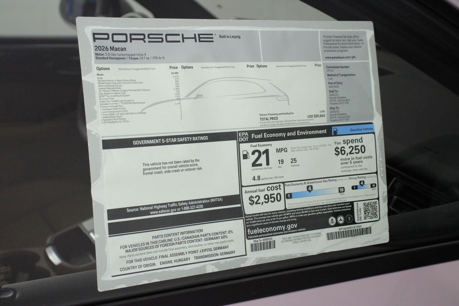 New 2026 Chalk Porsche  image 25
