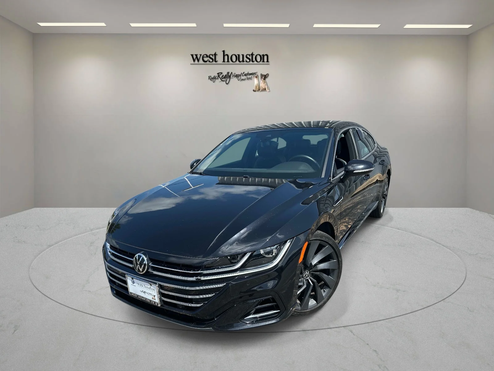 Certified Used 2023 Deep Black Pearl Volkswagen SEL R-Line 4MOTION image 1