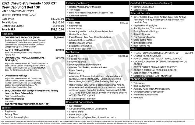 Used 2021 White Chevrolet RST image 39
