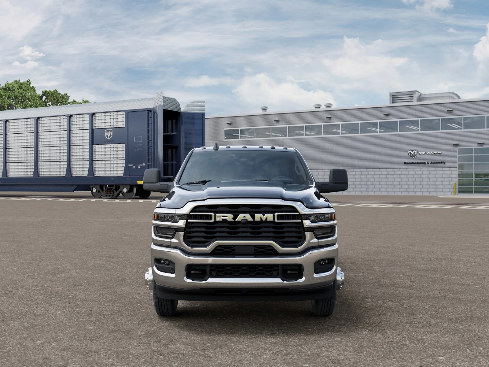 New 2026 Diamond Black Crystal Pearl-Coat Exterior Paint RAM TRADESMAN image 6