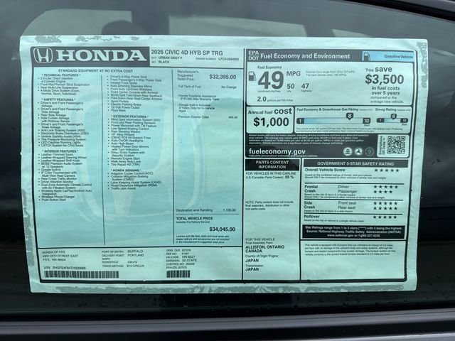 2026 Honda Civic Sport - Photo 33