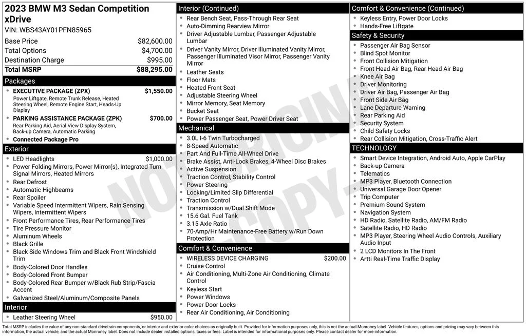 Used 2023 Gray BMW Competition image 9